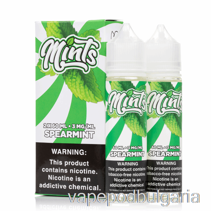 Vape Течности Spearmint - Mints Vape Co - 120ml 3mg